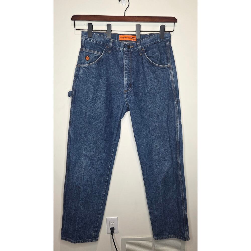 Wrangler FR Riggs Work wear fire resistant blue jeans - 34 x 34